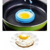 Ozera Egg Ring 4 Pack Egg Pancake Mold Silicone Egg Rings Molds for Frying Eggs Multicolor