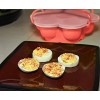 Salbree Egg Bite Mold for Instant Pot Accessories Silicone Instapot Steamer Molds Container for Eggs Meatloaf Vegetables fits Insta Pot Cooker 5qt 6qt 8qt Built-In Handles & Trivet coral
