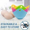 Silicone Egg Poacher Cups,Eggs Poaches Without the Stress or Mess,Set of 4 Nonstick Pods For Easy Release and Cleaning BPA Free,Stove Top and Dishwasher Safe