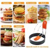Stainless Steel Egg Rings Round Breakfast Household Mold Tool Cooking Non Stick Circle Shaper Egg Rings For Frying Meat Pie Sandwiches Egg Maker Molds Set 2 Pack