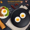 Urbanstrive Eggs Rings 4 Pack Stainless Steel Egg Cooking Rings Pancake Mold for frying Eggs and Omelet Black